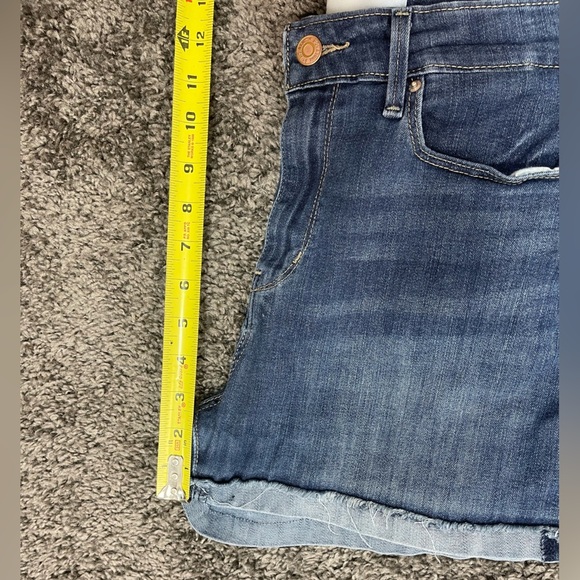 Levi Strauss signature stretch high rise cut off denim jean shorts women’s 10 - Picture 14 of 16